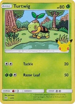 Turtwig - 4/25 (4) - McDonalds 25th Anniversary Promos