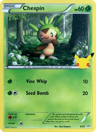 Chespin (6/25) [McDonald's 25th Anniversary] | Silver Goblin