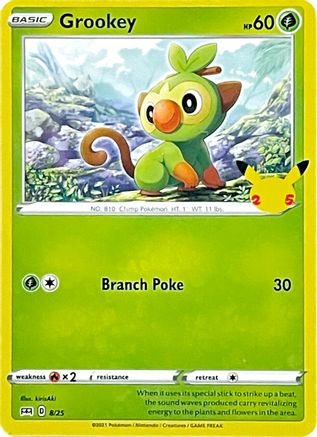 Grookey (8/25) [McDonald's 25th Anniversary] | Silver Goblin