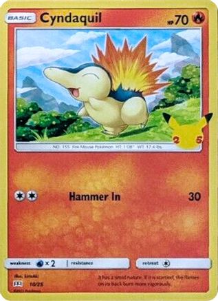 Cyndaquil - 10/25 (10) - McDonalds 25th Anniversary Promos