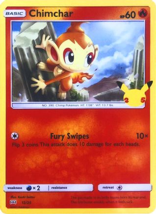 Chimchar - 12/25 (12) - McDonalds 25th Anniversary Promos