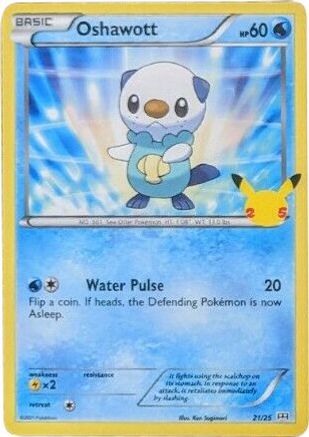 Oshawott - 21/25 (21) - McDonalds 25th Anniversary Promos