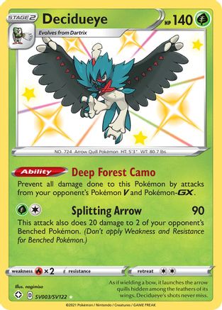 Decidueye (SV003) (Shiny Vault) Holofoil - Shining Fates