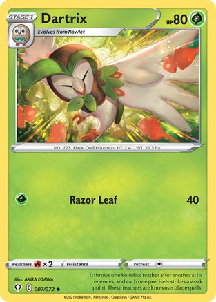 Dartrix (007/072) [Sword & Shield: Shining Fates] | Silver Goblin