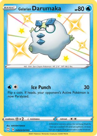 Galarian Darumaka (SV023) (Shiny Vault) Holofoil - Shining Fates