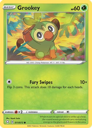 Grookey (011/072) [Sword & Shield: Shining Fates] | Silver Goblin