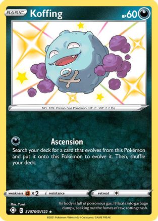 Koffing (SV076) (Shiny Vault) Holofoil - Shining Fates