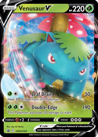 Venusaur V - SWSH100 (SWSH100) Holofoil - SWSH Sword & Shield Promo Cards