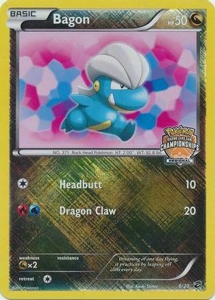 Bagon - 6/20 (Regional Championships) (6) Holofoil - League & Championship Cards