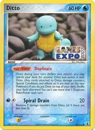 Ditto (Squirtle) - 64/113 (Games Expo 2007) (64) - Miscellaneous Cards & Products