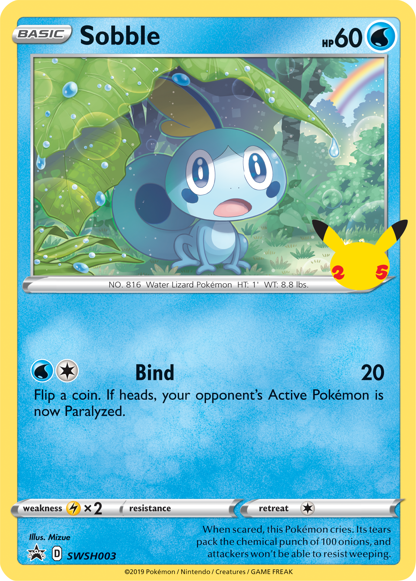 Sobble (SWSH003) (Jumbo Card) [First Partner Pack] | Silver Goblin