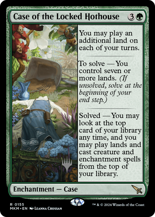 Case of the Locked Hothouse (Promo Pack) [Murders at Karlov Manor Promos] Foil