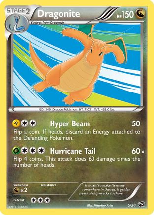 Dragonite - 5/20 (Dragon Vault) (5) Holofoil - Blister Exclusives