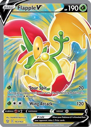Flapple V (Full Art) (143) Holofoil - Battle Styles