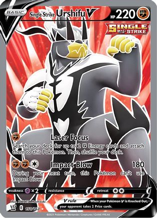 Single Strike Urshifu V (Full Art) (150) Holofoil - Battle Styles
