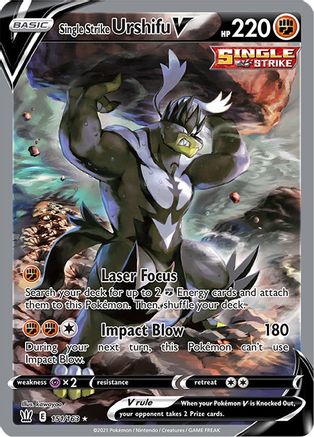 Single Strike Urshifu V (Alternate Full Art) (151) Holofoil - Battle Styles