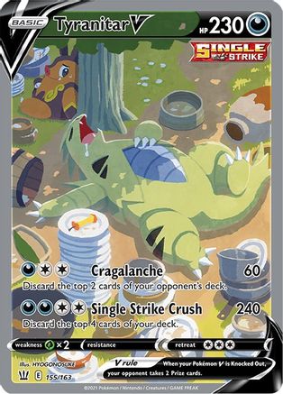 Tyranitar V (Alternate Full Art) (155) Holofoil - Battle Styles