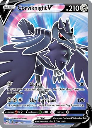 Corviknight V (Full Art) (156) Holofoil - Battle Styles