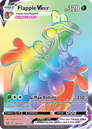 Flapple VMAX (Secret) (164) Holofoil - Battle Styles