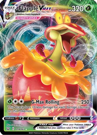 Flapple VMAX (19) Holofoil - Battle Styles