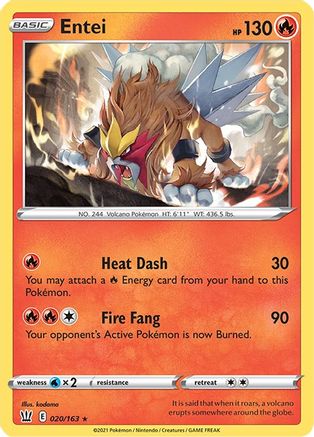 Entei (20) Holofoil - Battle Styles