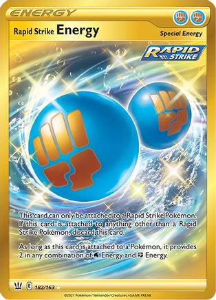 Rapid Strike Energy (Secret) (182) Holofoil - Battle Styles