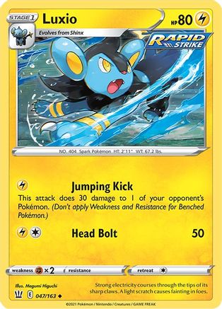 Luxio (47) - Battle Styles