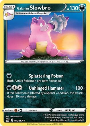 Galarian Slowbro (092/163) [Sword & Shield: Battle Styles] | Silver Goblin