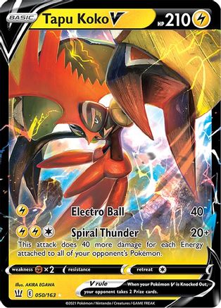 Tapu Koko V (50) Holofoil - Battle Styles