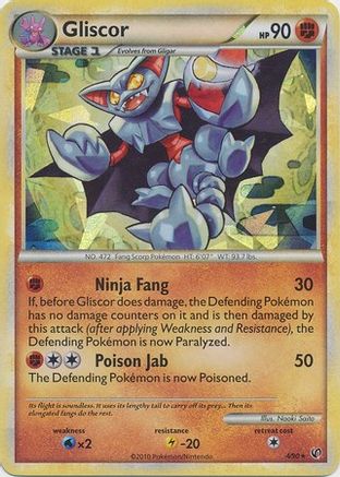 Gliscor - 4/90 (Cracked Ice Holo) (4) Holofoil - Blister Exclusives