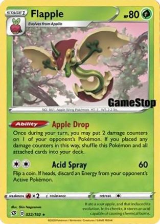 Flapple - 022/192 (Gamestop Exclusive) (22) Holofoil - Miscellaneous Cards & Products