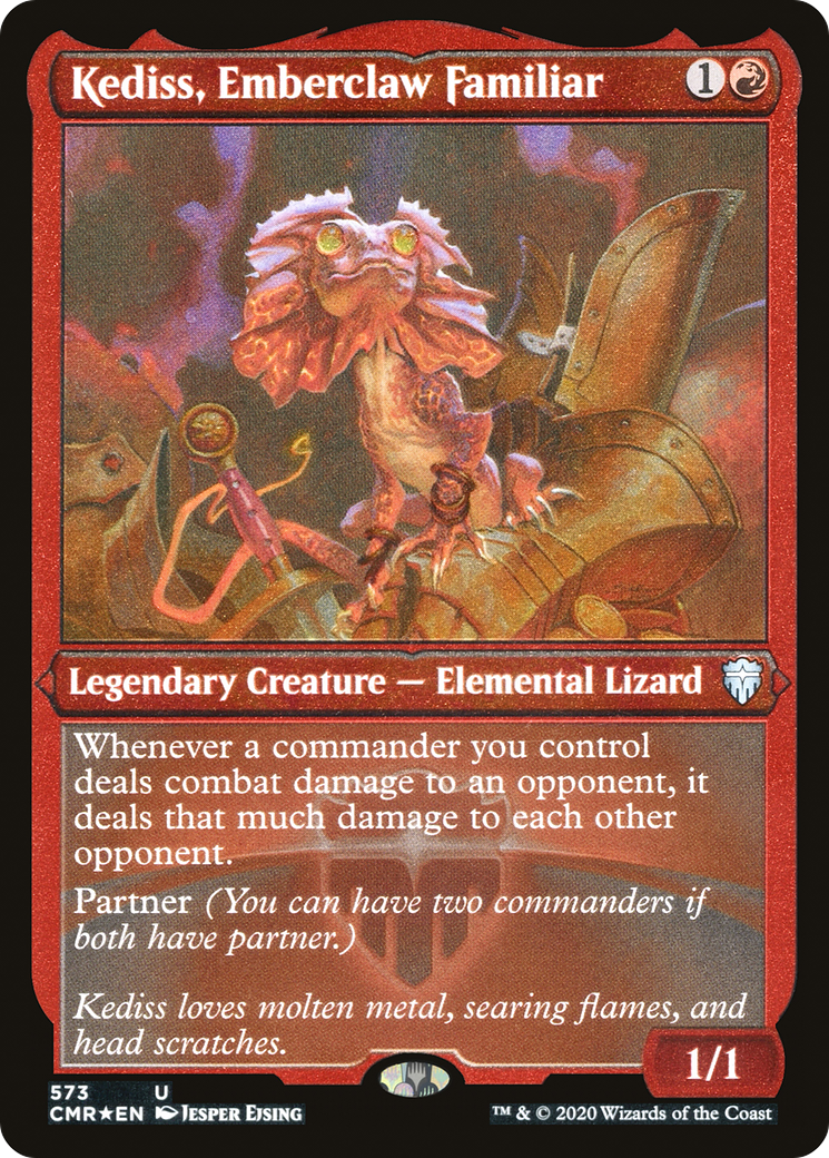 Kediss, Emberclaw Familiar (Etched) [Commander Legends] | Silver Goblin