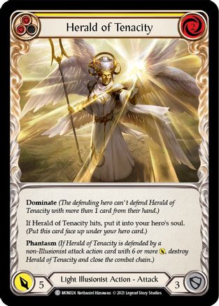 Herald of Tenacity (Yellow) (MON024) Unlimited Edition  - Monarch