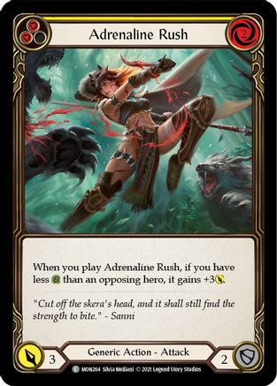 Adrenaline Rush (Yellow) (MON264) 1st Edition  - Monarch