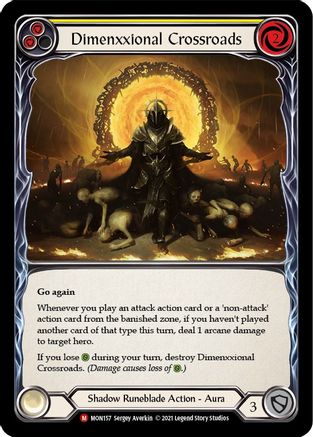 Dimenxxional Crossroads [MON157] (Monarch)  1st Edition Normal | Silver Goblin