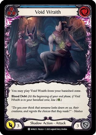 Void Wraith (Blue) (MON211) - Monarch 1st Edition | Silver Goblin