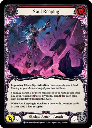 Soul Reaping [U-MON199-RF] (Monarch Unlimited)  Unlimited Rainbow Foil | Silver Goblin