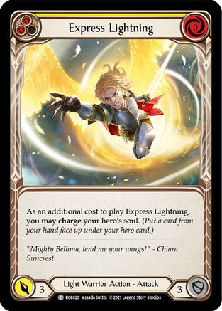 Express Lightning (Yellow) (BOL020)  - Blitz Deck: Monarch - Boltyn