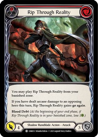 Rip Through Reality (Red) (CHN013)  - Blitz Deck: Monarch - Chane