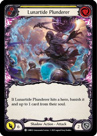 Lunartide Plunderer (Yellow)  (CHN023) - Blitz Deck: Monarch - Chane