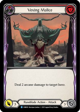 Vexing Malice (Red) (CHN026)  - Blitz Deck: Monarch - Chane