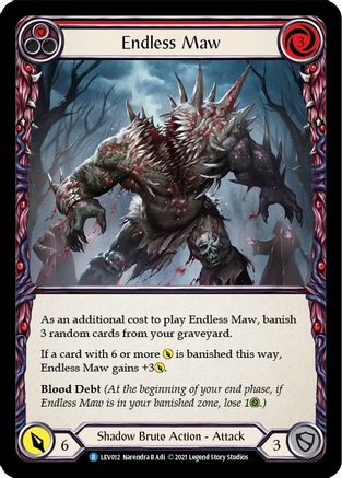 Endless Maw (Red) (LEV012)  - Blitz Deck: Monarch - Levia
