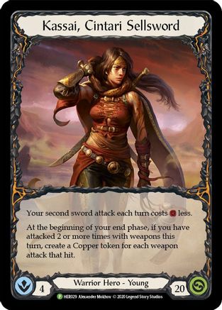 Kassai, Cintari Sellsword - HER029 Cold Foil (HER029) - Flesh and Blood: Promo Cards | Silver Goblin