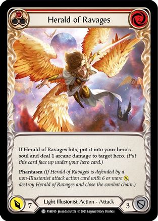 Herald of Ravages (Red)  (PSM010) - Blitz Deck: Monarch - Prism | Silver Goblin