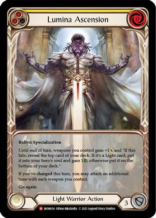 Lumina Ascension (Extended Art) (MON034) - Monarch 1st Edition Rainbow Foil | Silver Goblin