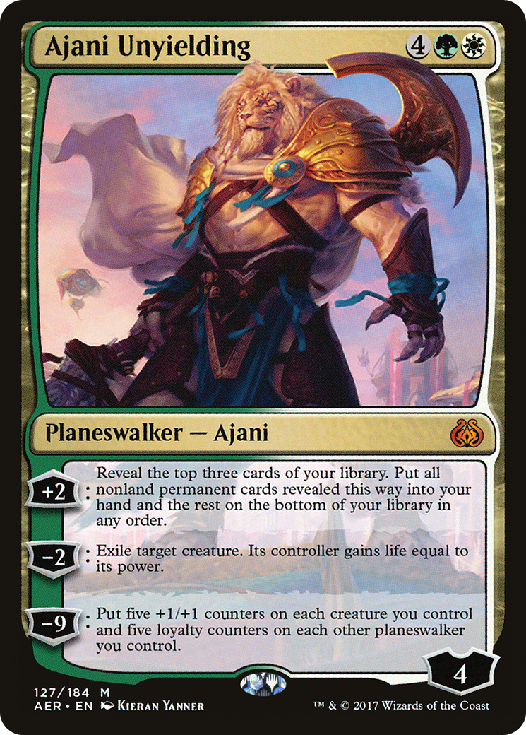 Ajani Unyielding [Aether Revolt] | Silver Goblin