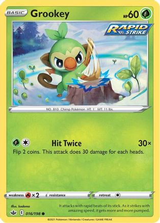 Grookey (016/198) [Sword & Shield: Chilling Reign] | Silver Goblin