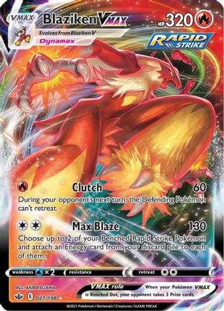 Blaziken VMAX (21) Holofoil - Chilling Reign