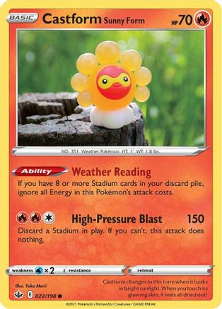 Castform Sunny Form (22) - Chilling Reign