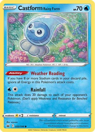 Castform Rainy Form (33) - Chilling Reign